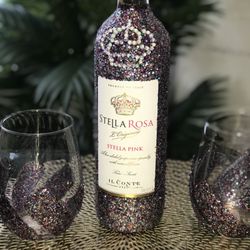 Custom Stella Rose Bling Bottle