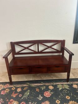 Wood bench