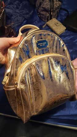 Michael Kors Rose Gold Backpack