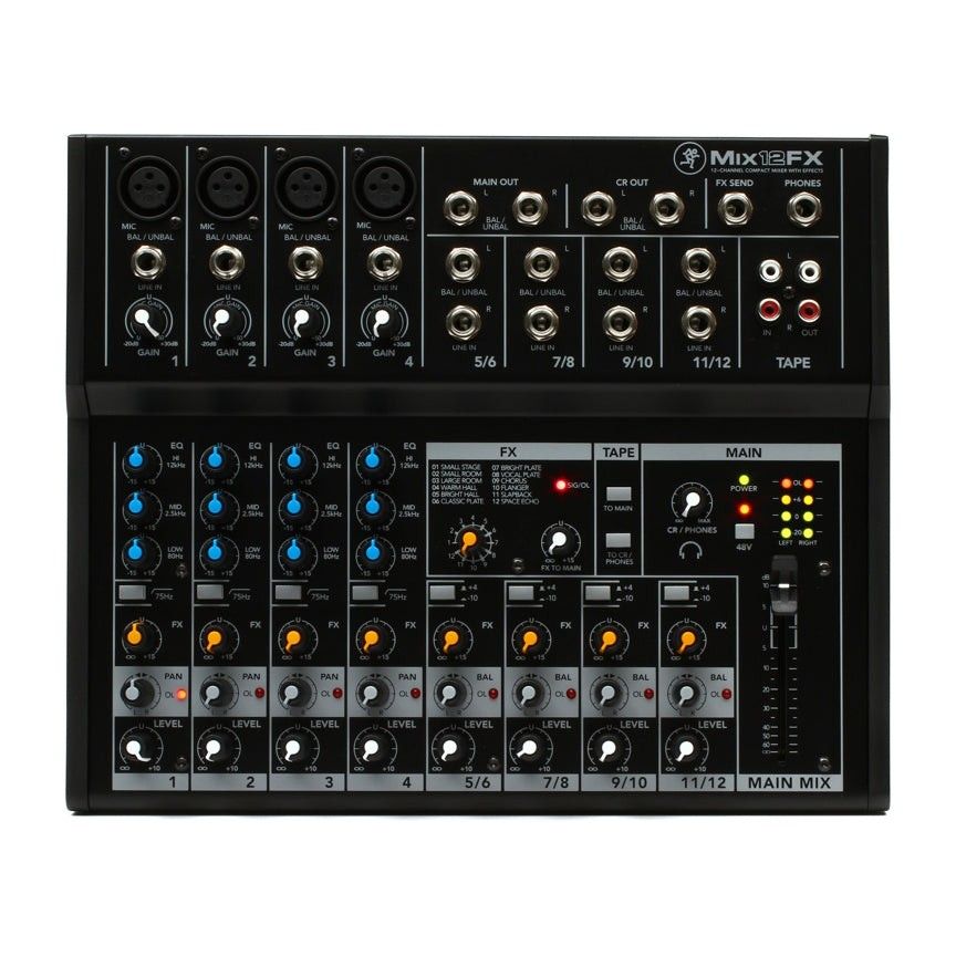 Mackie Mix 12FX 12 Channel Mixer (W/ extras!)