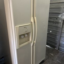 Refrigerator, icemaker, and water Works. We sell all the time delivery extra.