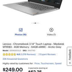 Lenovo Chromebook Laptop