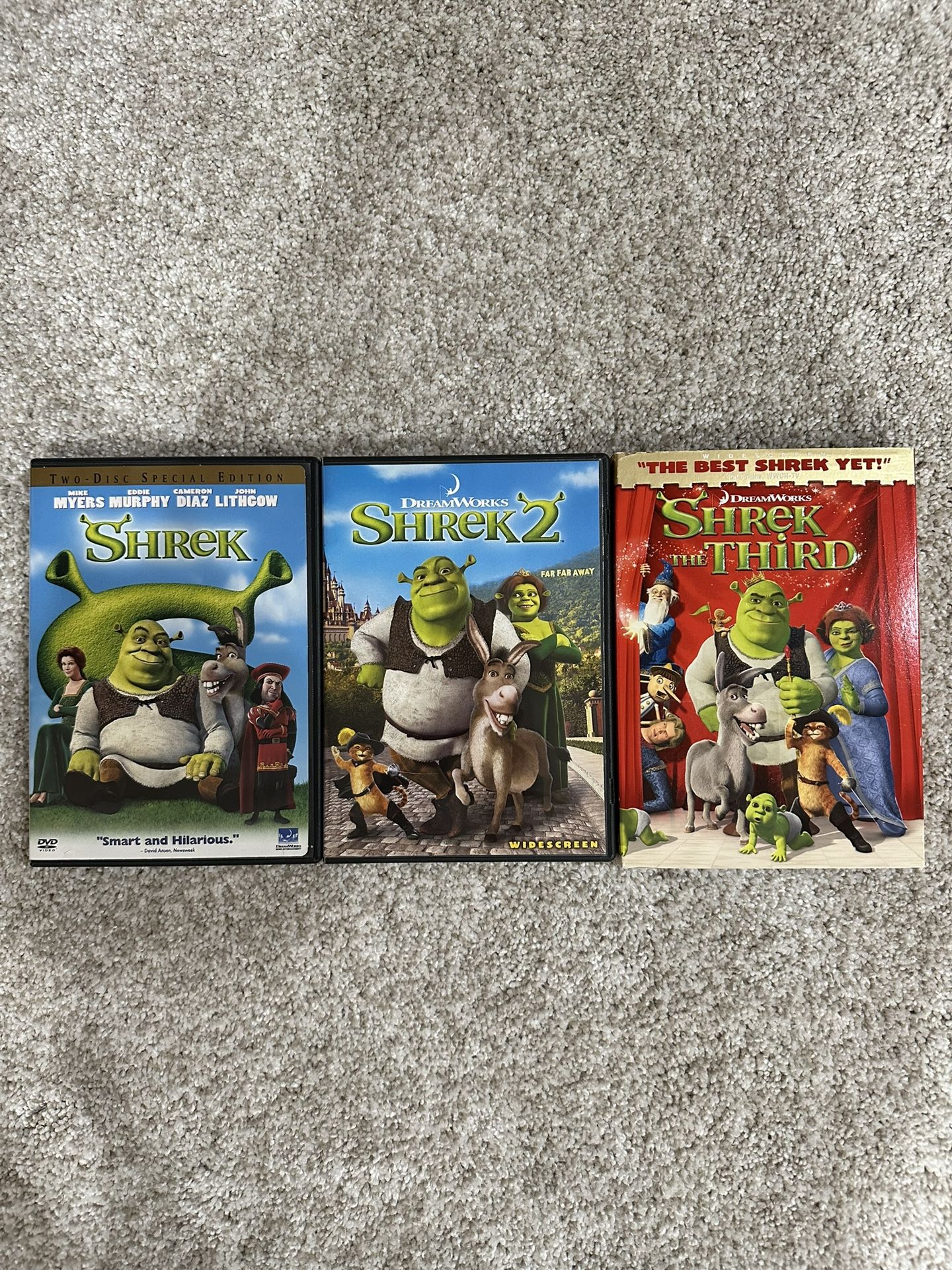 Shrek DVD’s