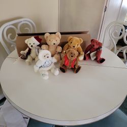Vintage collectible jointed bears