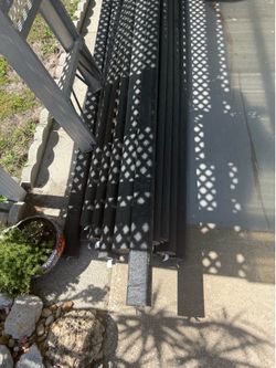 3 in. x 4 in. x 8 ft. Recycled Plastic Black Lumber Landscape Timber Wood Post (G-Grade)