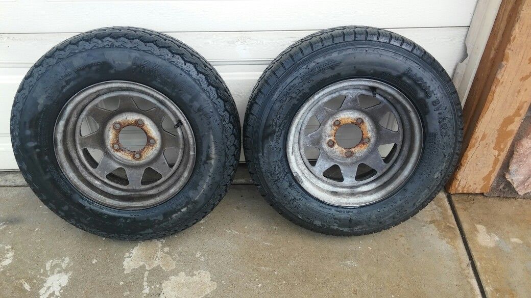 2 trailer tires size 185/14