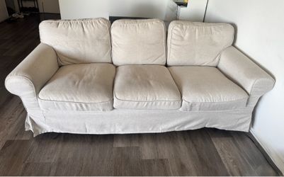 IKEA Uppland Sofa Couch 3-Seater Beige – Clean Moving Sale