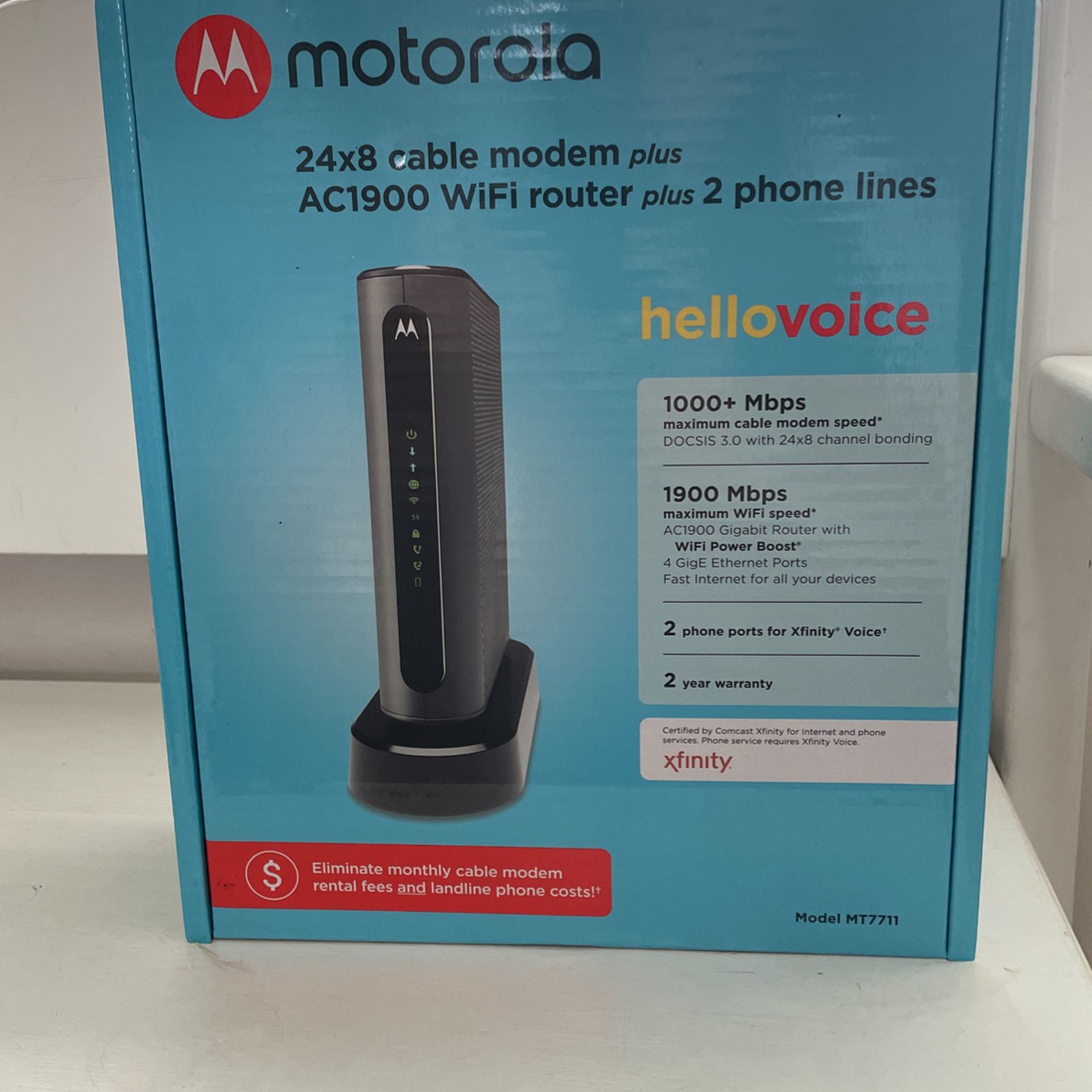 The Motorola MT7711 modem-router combo Loop