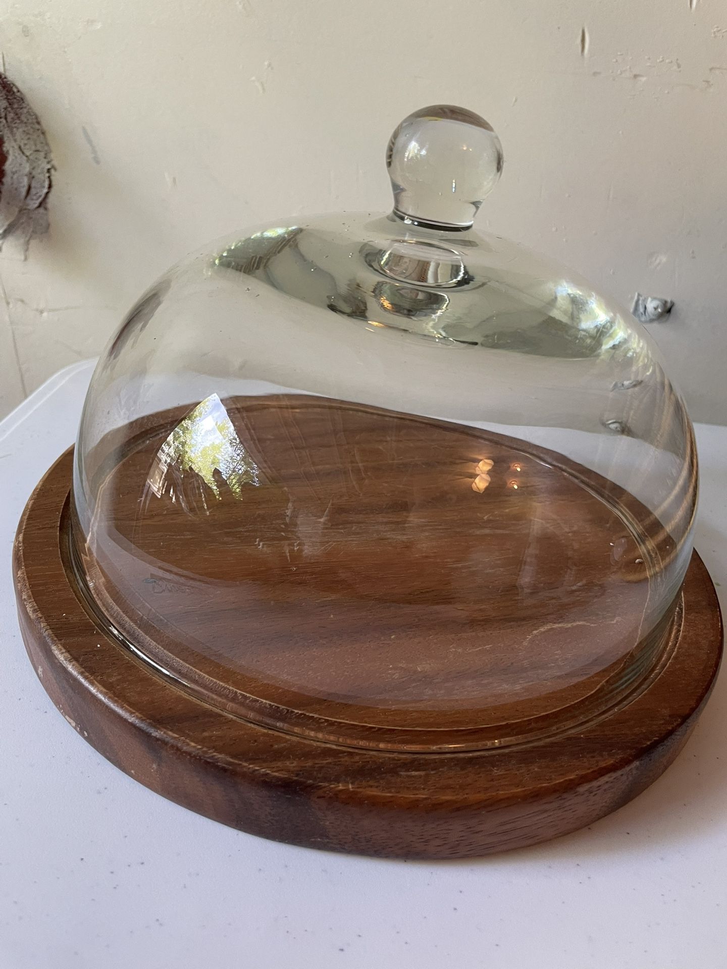 Small/ Medium Dessert Tray With Glass Dome