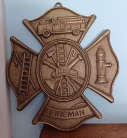 #1583, Fireman's Brass Cross