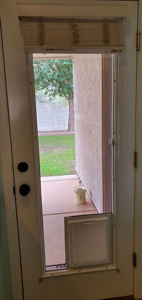 French Door Glass Replacement With Pet Door Built In 