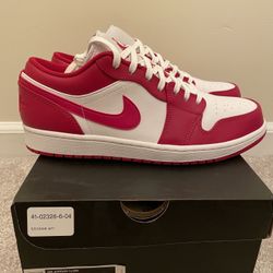 Jordan 1 Low Gym Red White (Men’s 9.5)