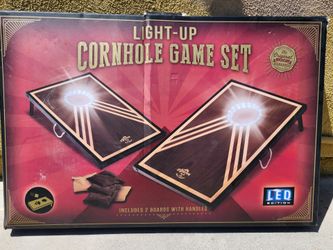 Brand New Light-Up LED Cornhole Game Set (Never Used!)