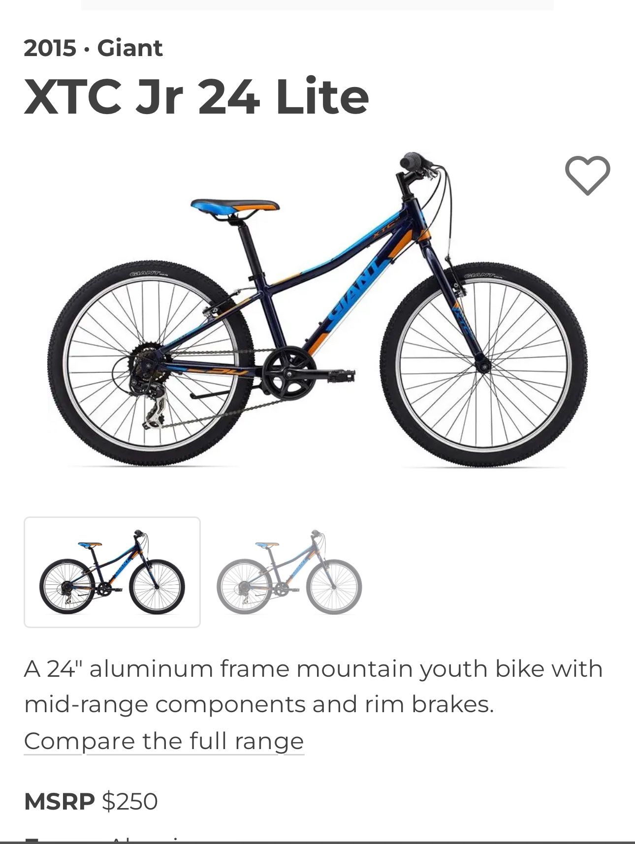 Boys Bike - Giant brand - GREAT QUALITY 