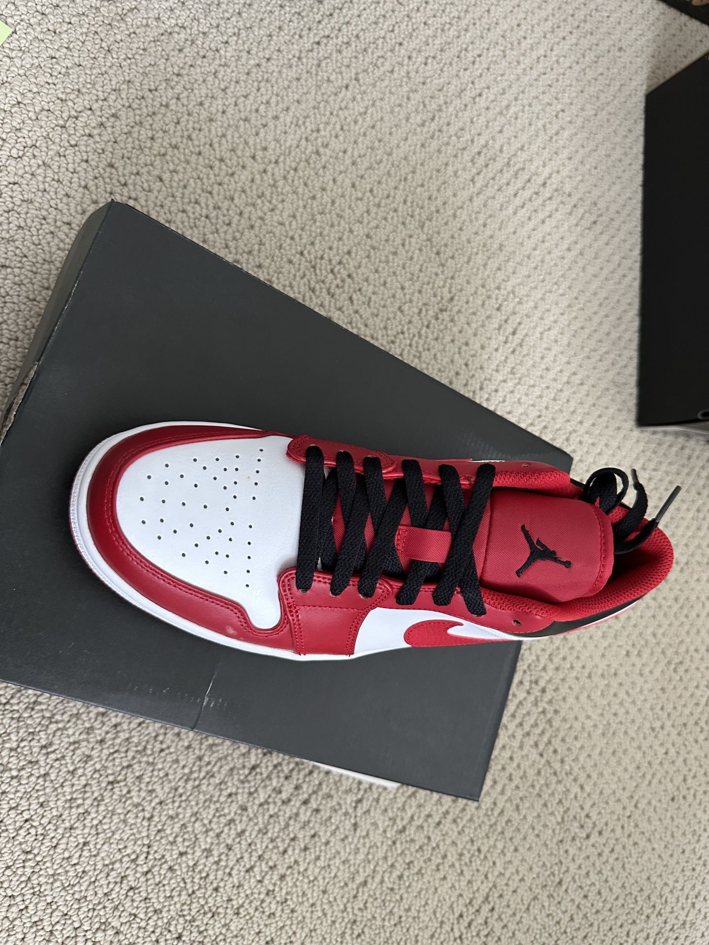 Nike Jordan 1 Low (white/gym Red-black) (year 2022)