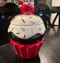 Cupcake Mickey Cookie Jar 
