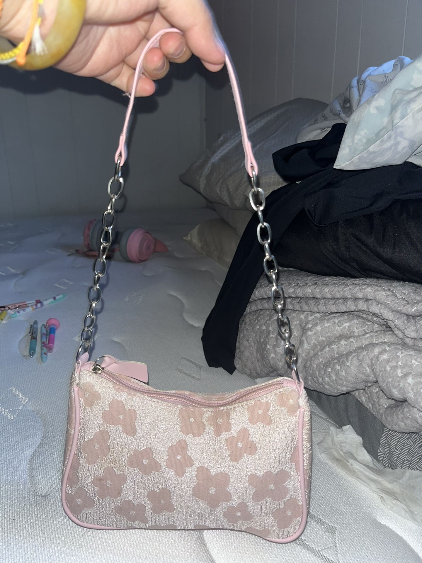 Pink Flower purse