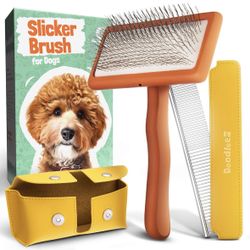 Doodle Brush for Dogs - Goldendoodle Brush with Poodle Comb and Cases Included - Goldendoodle Must Haves Grooming Tools - Designed for Doodles, Labrad