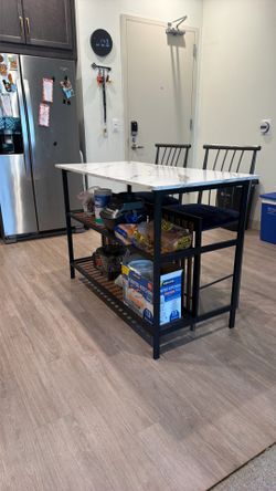 Table with shelves