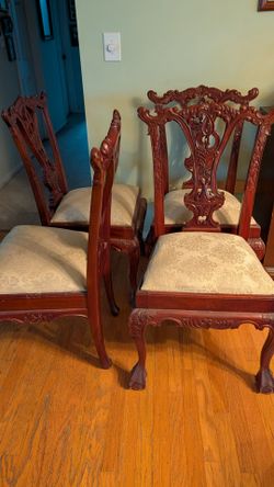4-  Mahogany Dining Room Chairs