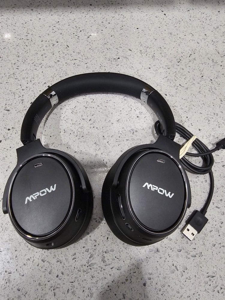 MPOW H19 active noise-cancelling Bluetooth headphones-Black