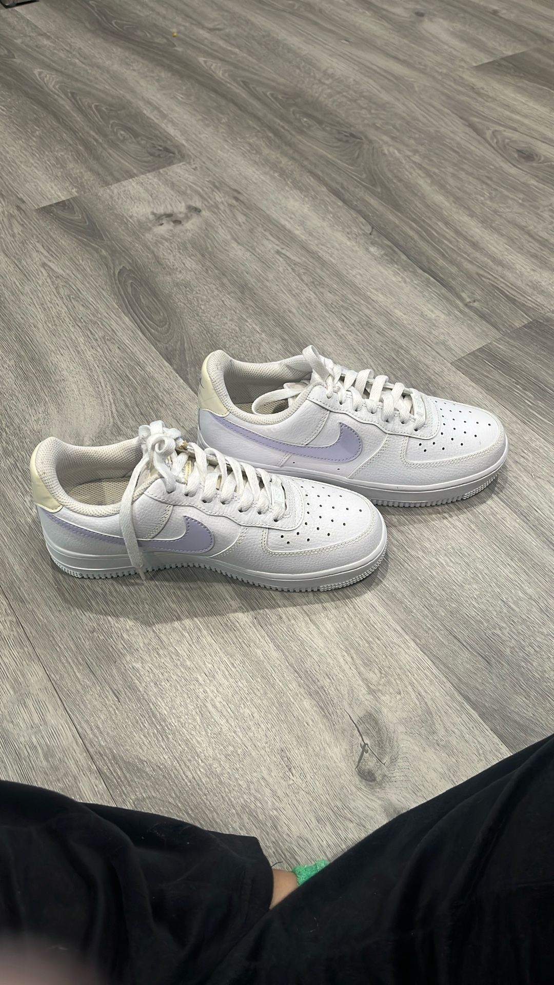 Nike Air Force Purple Logo