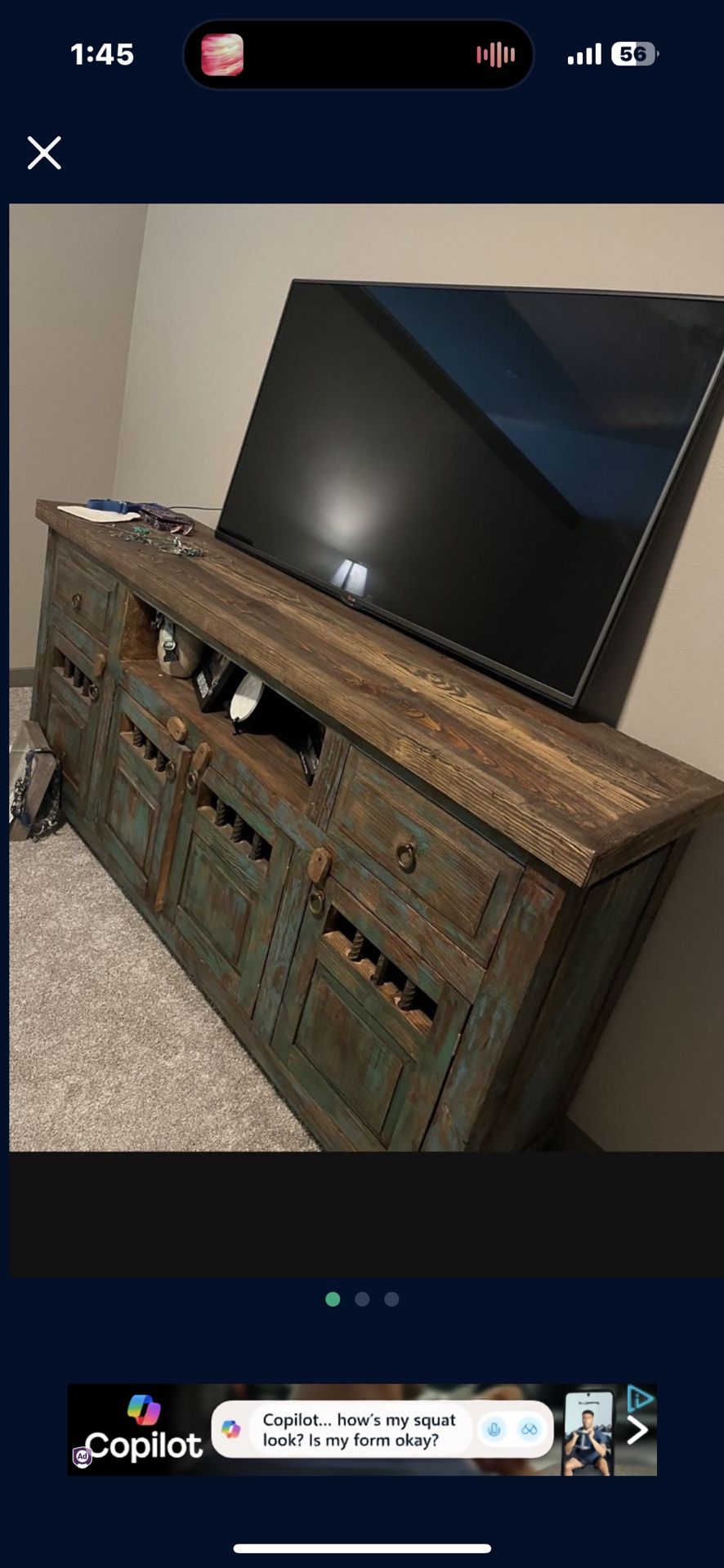 Solid Wood Dresser/ Tv Stand 