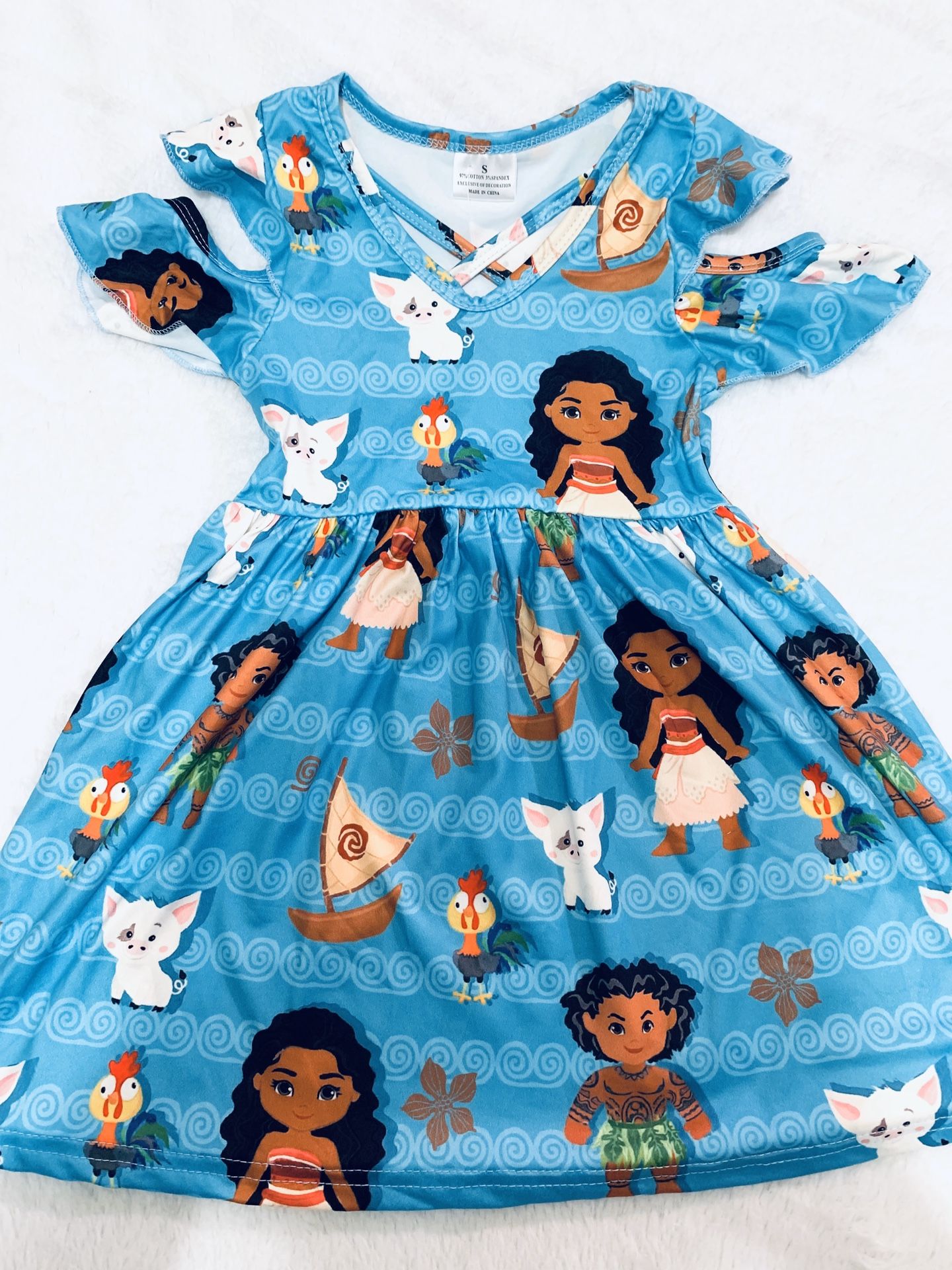 2t blue Moana dress