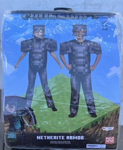 Netherite Armor Costume Size S (4-6)