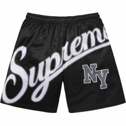 Supreme Big Script Mesh Short ‘Black’ New Size XXL