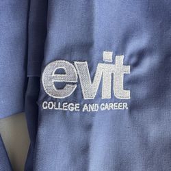EVIT first year blue nursing scrubs. Size XS. NEW  with