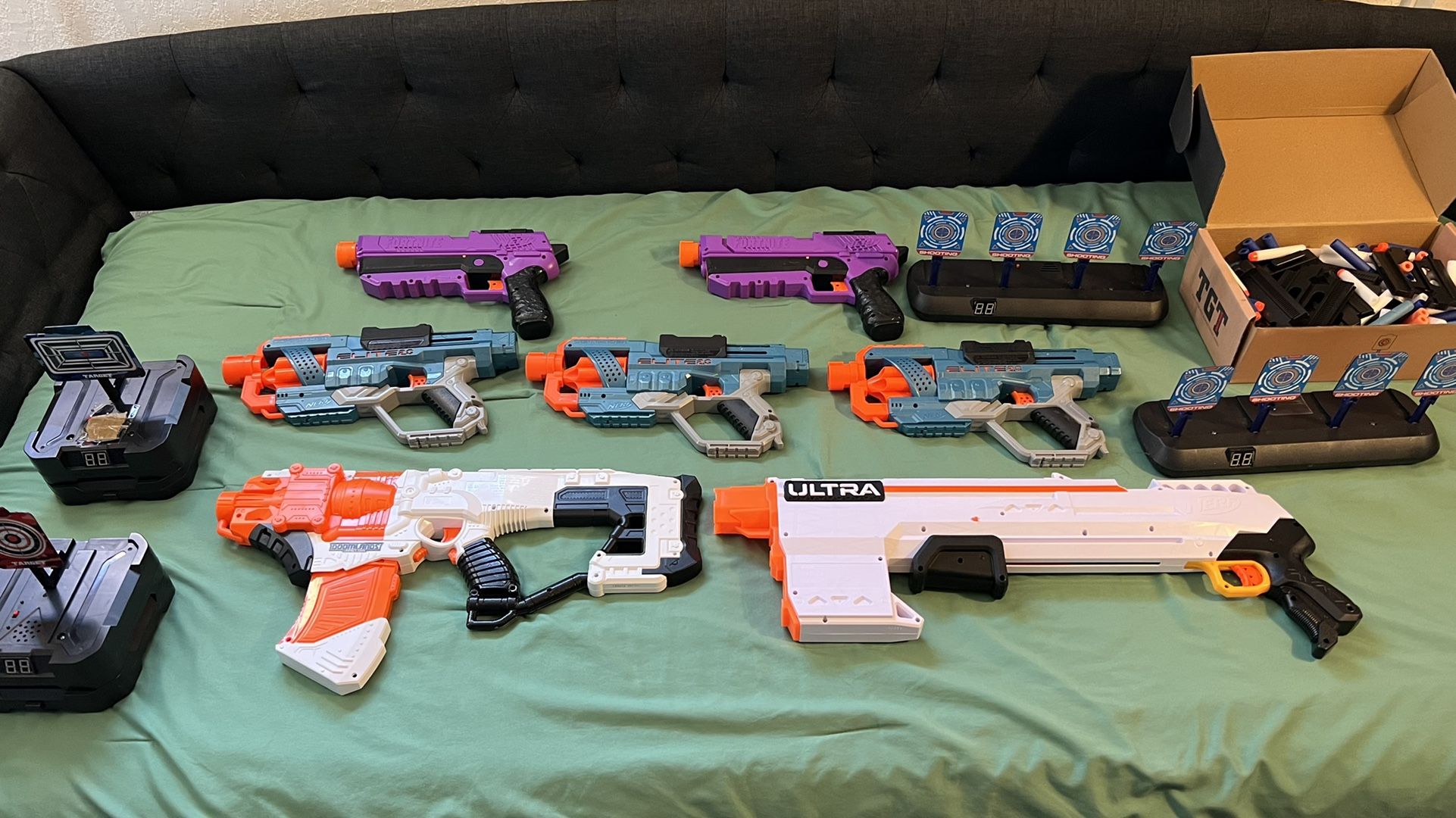 Nerf Guns And Shoot gun Plus Target Practice And Bullet Darts