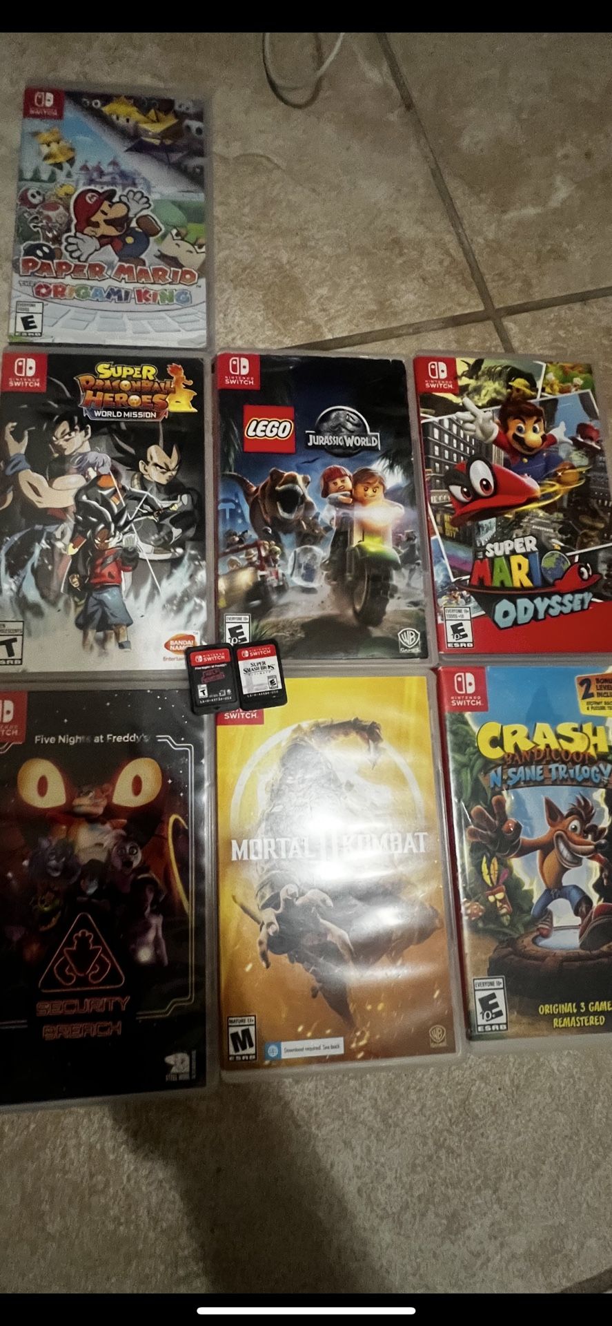 Switch Games 20-30 Each Whitout Box 15-20