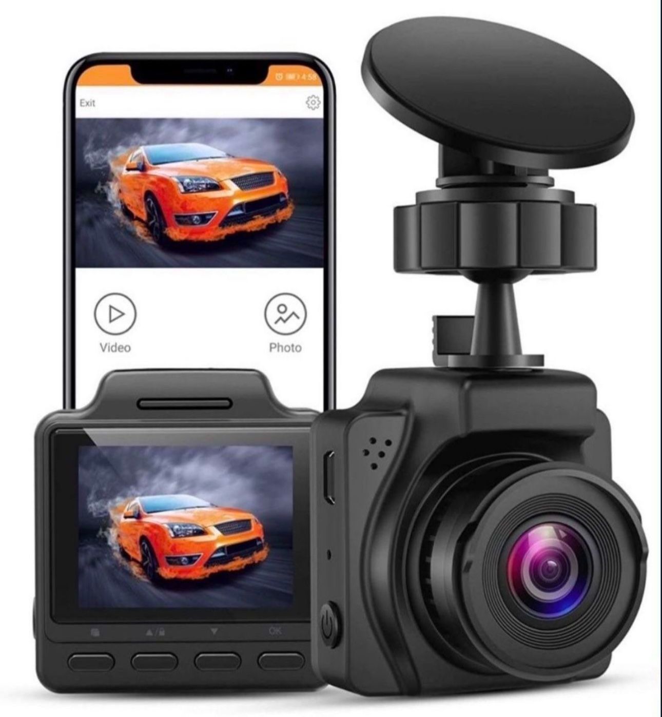 Small Dashcam for Cars 2K,UHD 4K Max 30FPS,Blueskysea B2K