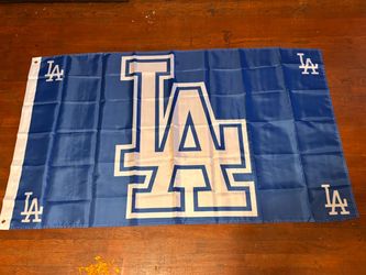 Dodgers retro 90S LA logo flag 3 x 5