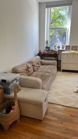 Double Leather Sofa
