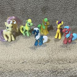 My Little Pony mini figure set of 6 Butterfly Glitter Mlp