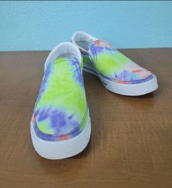 Nike Tie Dye Print Court Legacy Slip on Shoes Size 8 Women