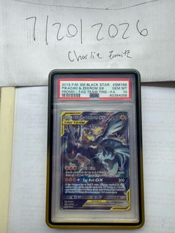 PSA 10 GEM MINT Pikachu & Zekrom GX — 2019 Team Up