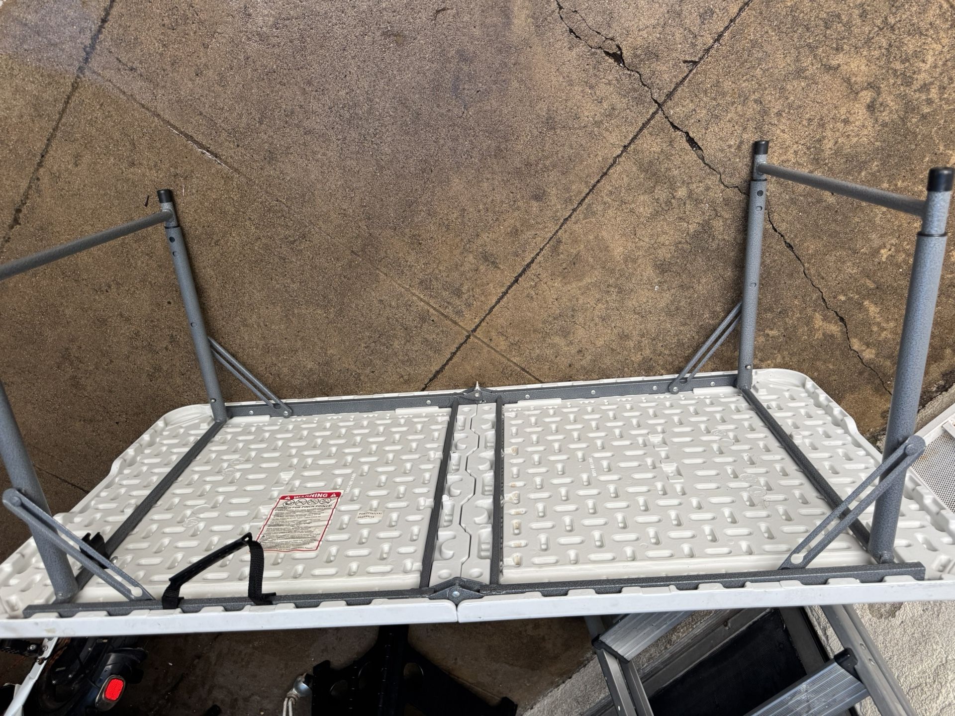 Folding Table 4 Feet Long Has A Little Scratch Asking For 12 Bucks