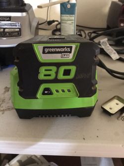 Greenworks battery and charger