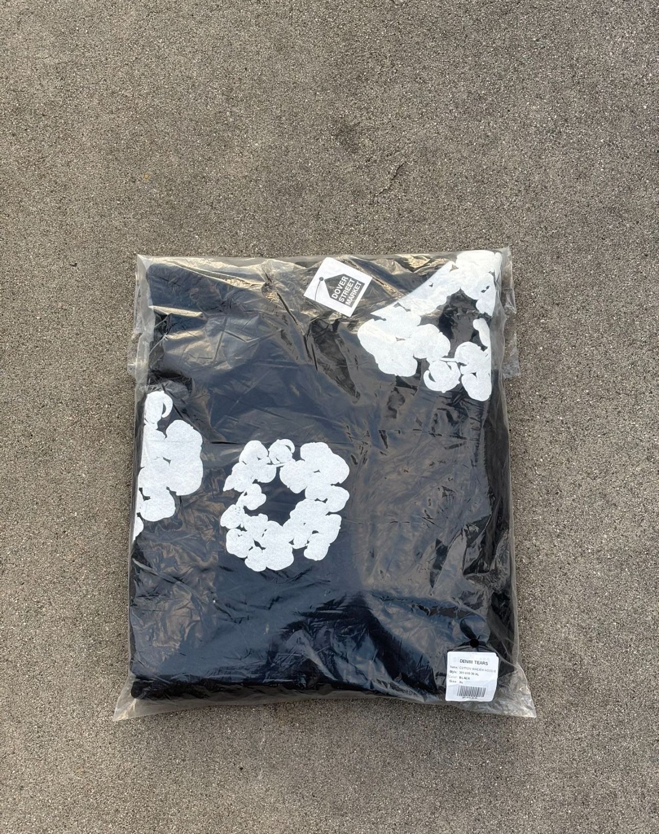 Black Denim Tear Hoodie