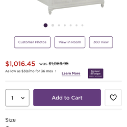 Bed frame dresser for sale