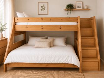 Twin over Full Wooden Bunk Bed