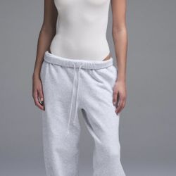 Skims cotton jersey scoop neck bodysuit