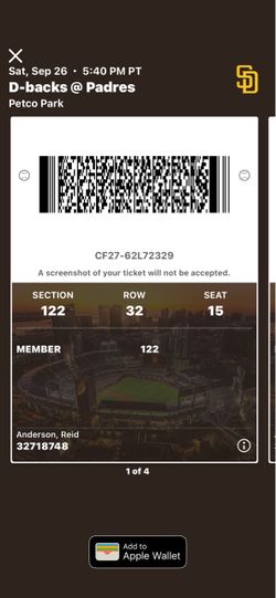 Padres vs Diamondbacks 9/26