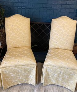 ETHAN ALLEN PARSONS/SLIPPER CHAIRS