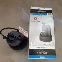 Countyline 1/4 HP utility pump like new used once