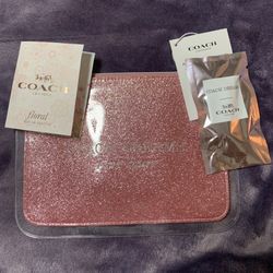 Coach Pink Glitter Pouch