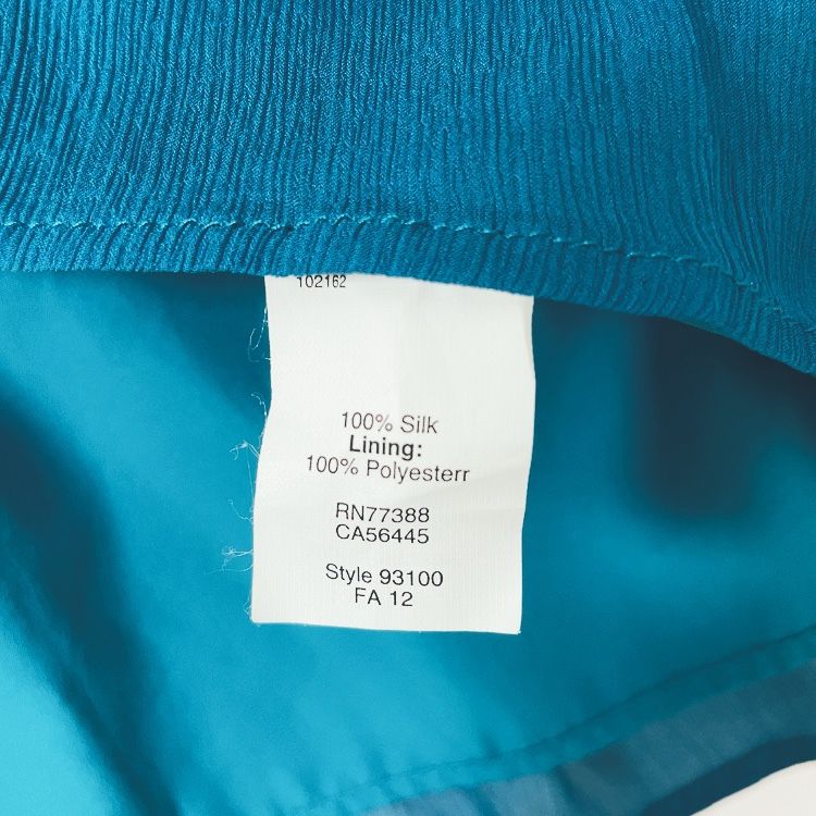 J.Crew Dark Teal Blue Silk Sleeveless Party Dress, 10